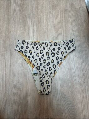 Billabong Leopard Print High-Cut Bikini Bottoms